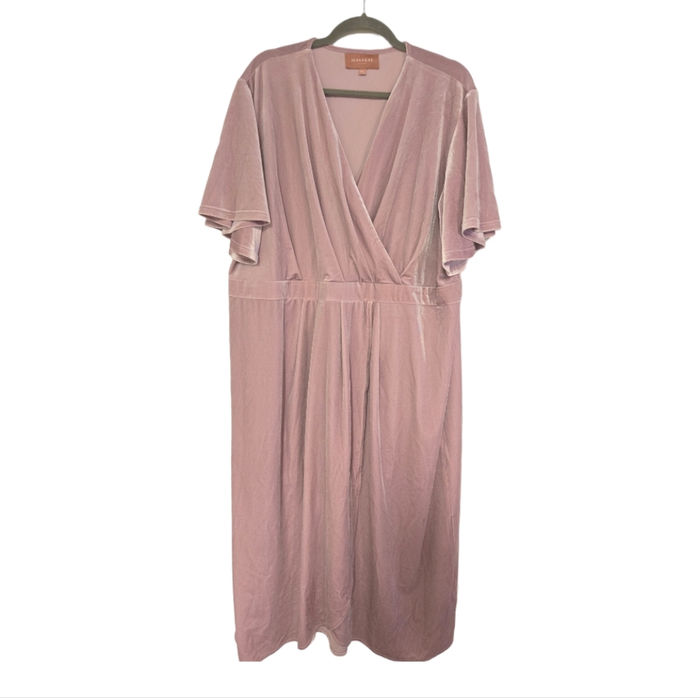 Jessakae dusty pink velvet dress size 3XL